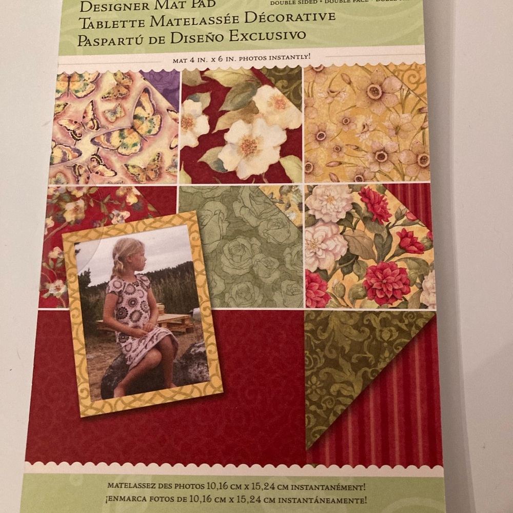 K&Company Susan Wright Designer Mat Pad, 18 Sheets 4.75”x6.75”